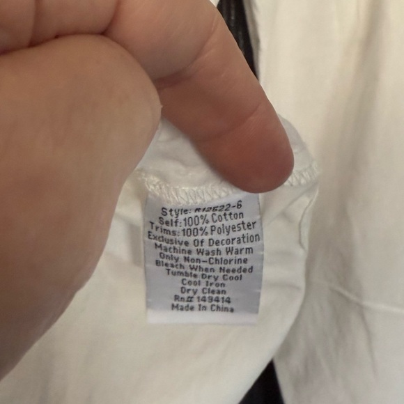 Johnny Was Poplin Relaxed Pocket Button Down Shirt Small - Picture 6 of 12